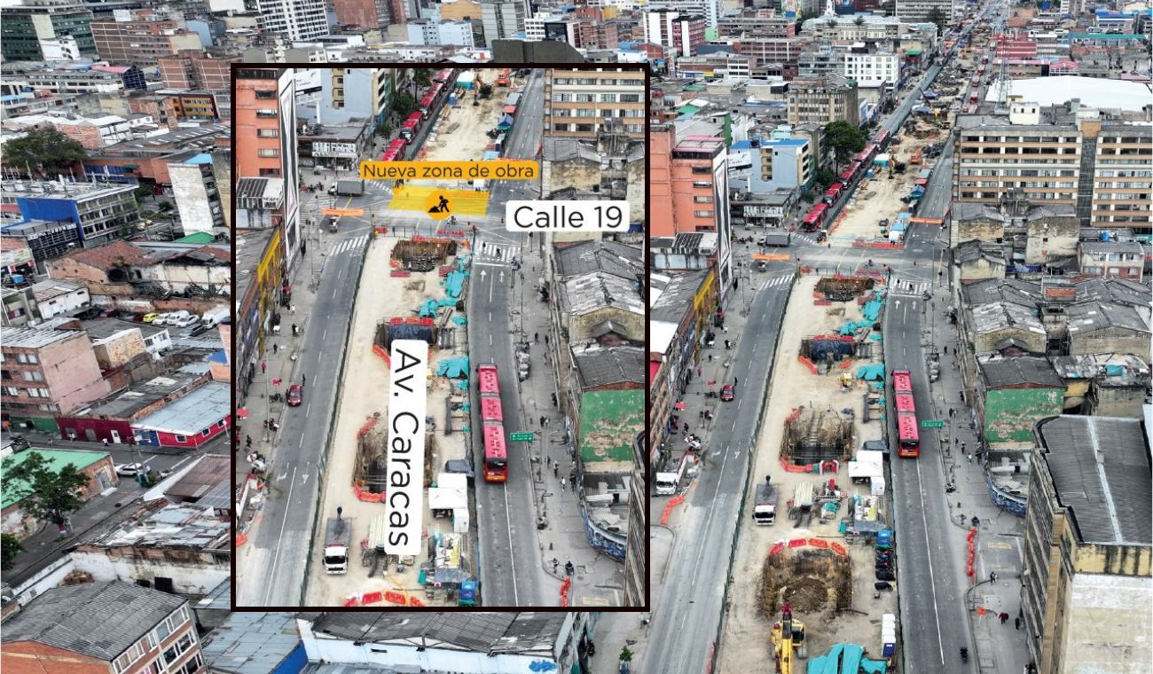 Alcaldía GALÁN cierra tramo de la calle 19 con avenida Caracas por 5 meses