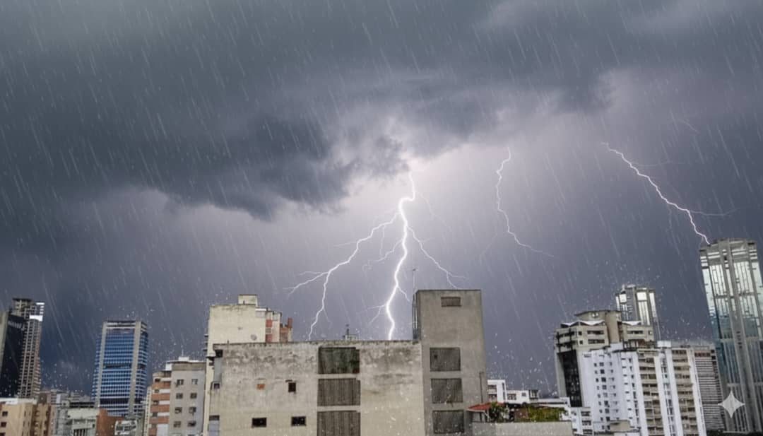 Inameh alerta sobre chubascos y descargas eléctricas este #4Oct